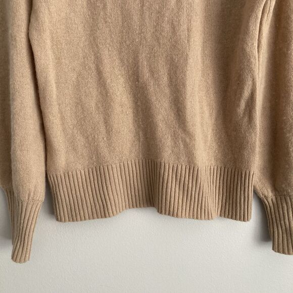 The Limited Womens Beige 100% Cashmere Sweater Size Small Classic Crewneck - Picture 7 of 8